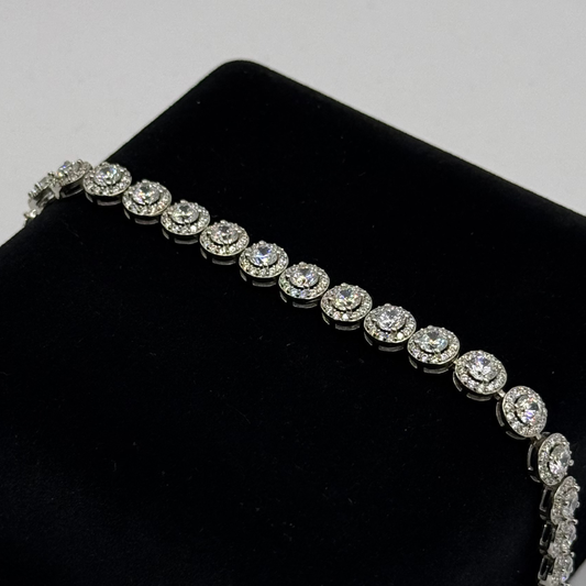 CZ DIAMOND ROW BRACELET Oppulence