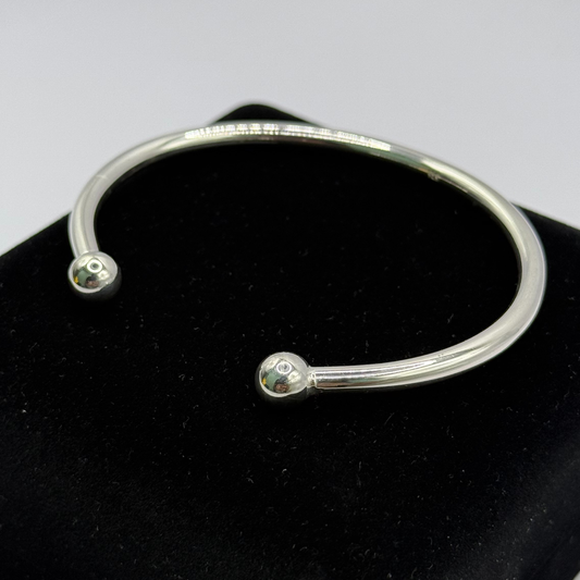 STERLING SILVER HEAVY BANGLE Oppulence