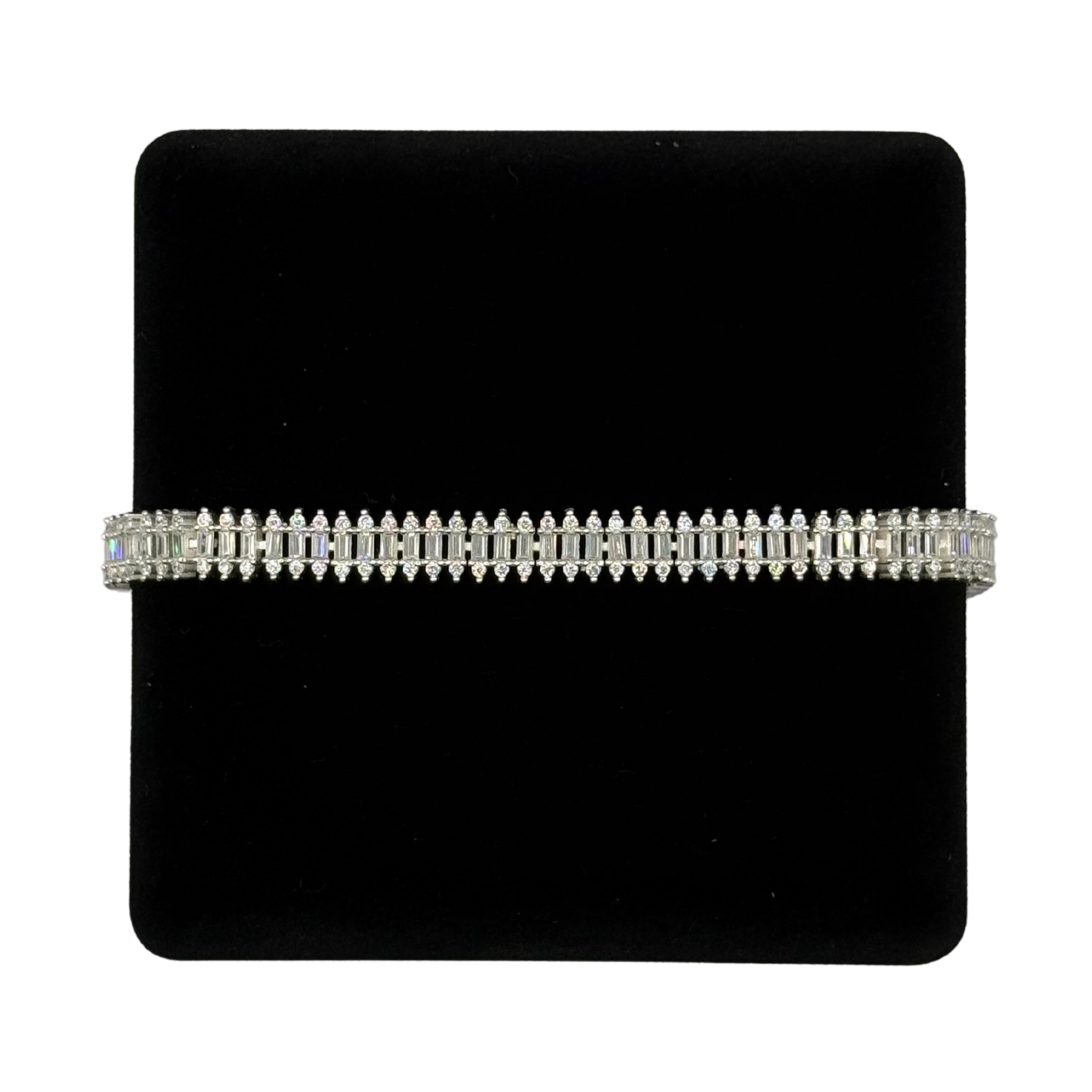 CZ BAGUETTE DIAMOND BRACELET Oppulence