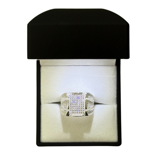 SQUARE CZ DIAMOND RING Oppulence