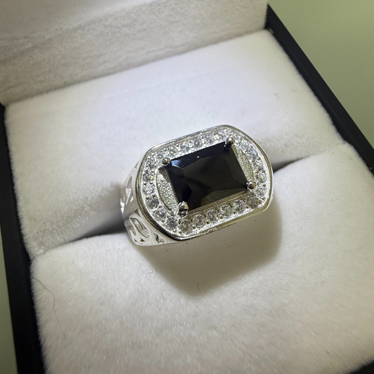 OPAL BAGUETTE CZ DIAMOND RING Oppulence