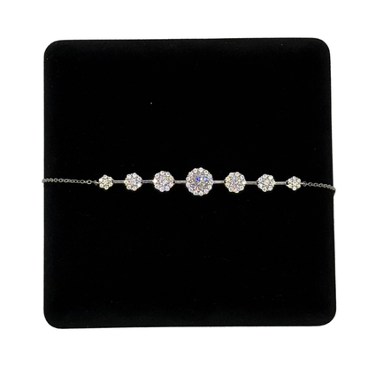 7 CLUSTER CZ DIAMOND BRACELET Oppulence