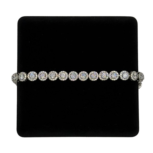 CZ DIAMOND ROW BRACELET Oppulence