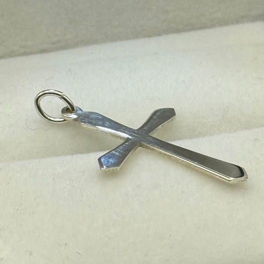 SILVER FANCY CROSS 30MM PENDANT Oppulence