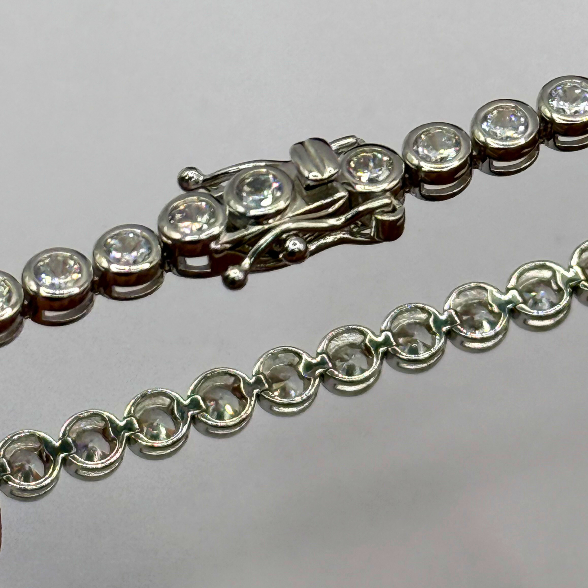 PRINCESS CZ DIAMOND CIRCLES BRACELET Oppulence