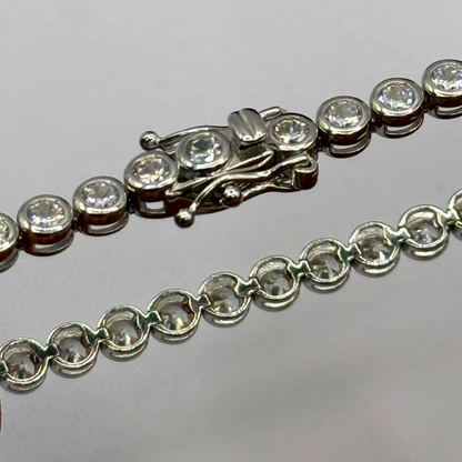 PRINCESS CZ DIAMOND CIRCLES BRACELET Oppulence