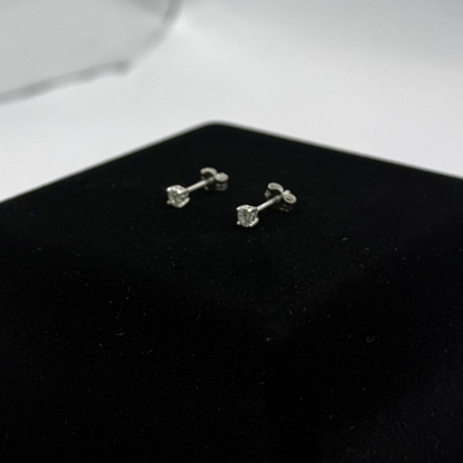 CZ DIAMOND CLAW EARRINGS Oppulence