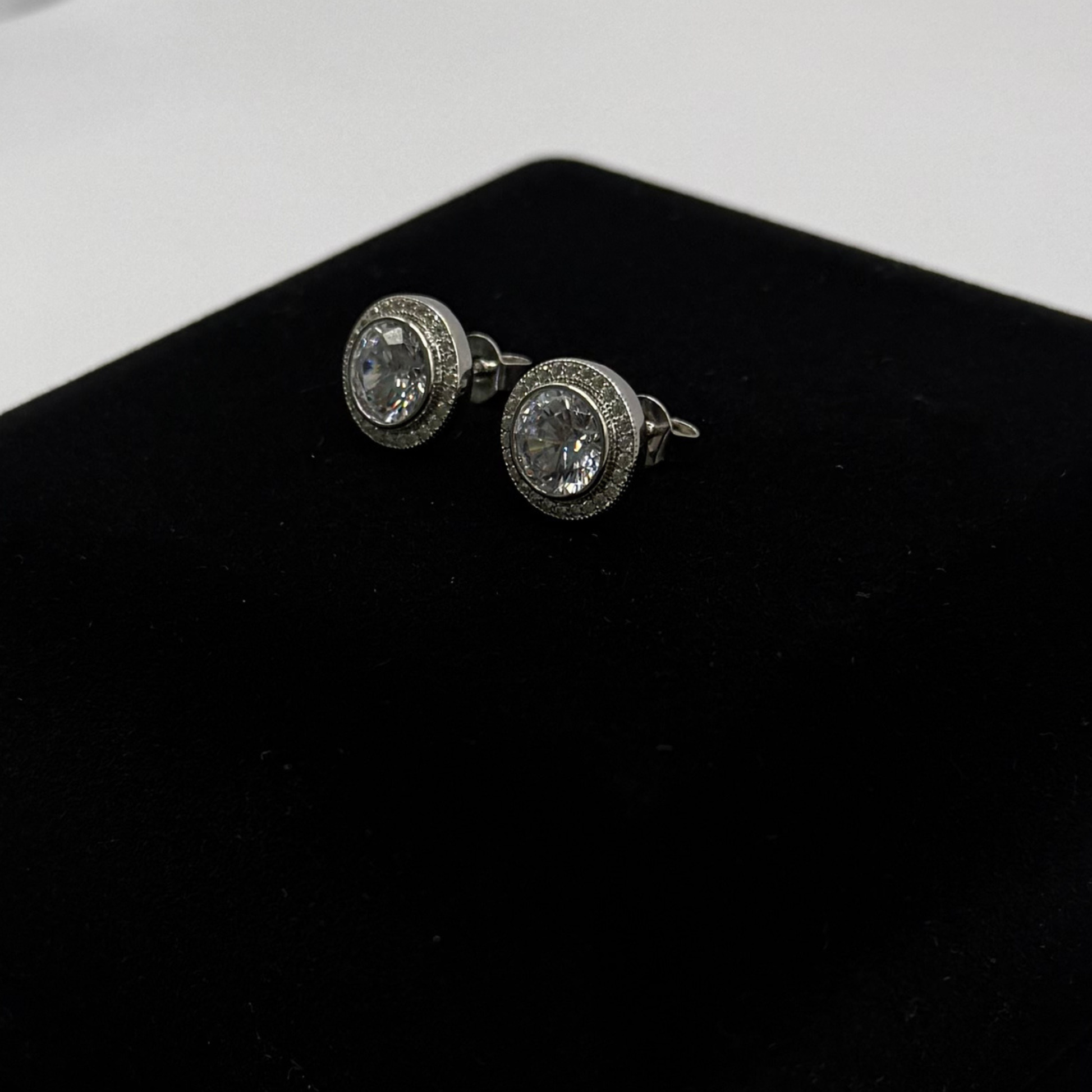 1.5 CT CZ DIAMOND CIRCLE EARRINGS Oppulence