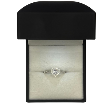 CRYSTAL HEART CZ DIAMOND RING Oppulence