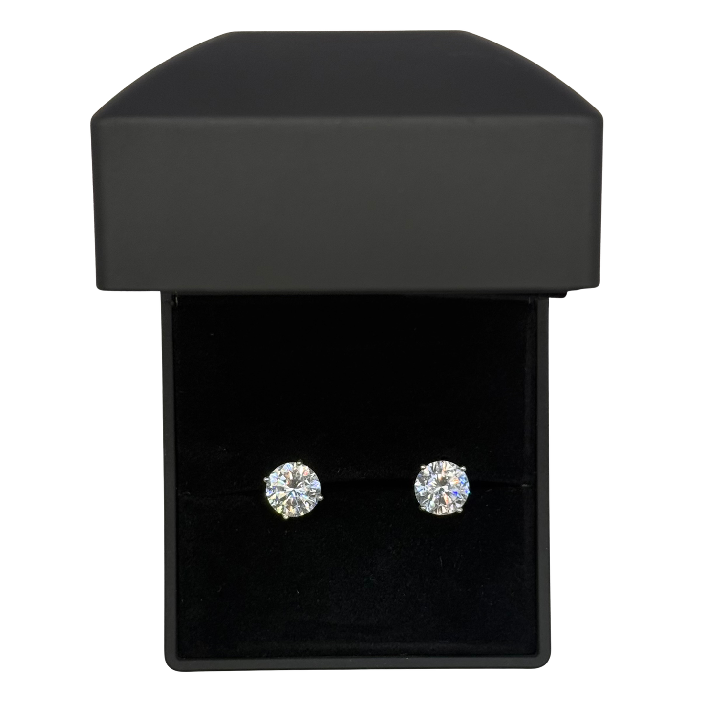 CZ DIAMOND CLAW EARRINGS Oppulence