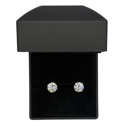 CZ DIAMOND CLAW EARRINGS Oppulence