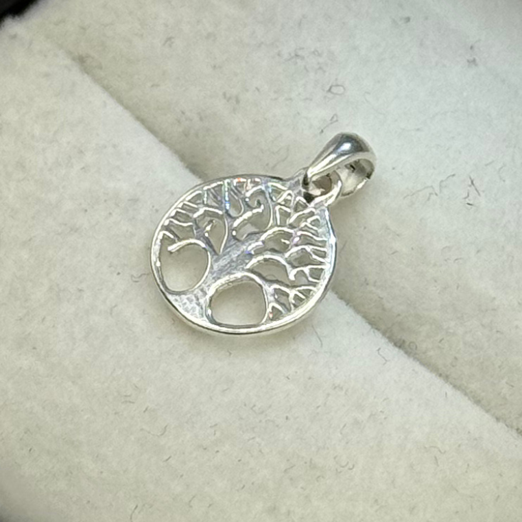 SILVER TREE OF LIFE 13MM PENDANT Oppulence
