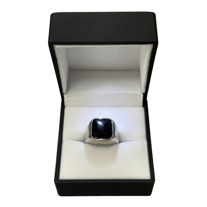 BLACK OPAL SILVER RING Oppulence