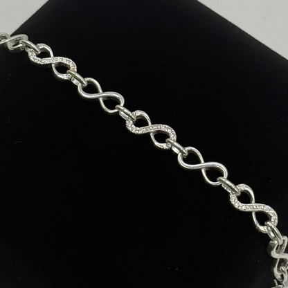 CZ INFINITY LINK BRACELET Oppulence