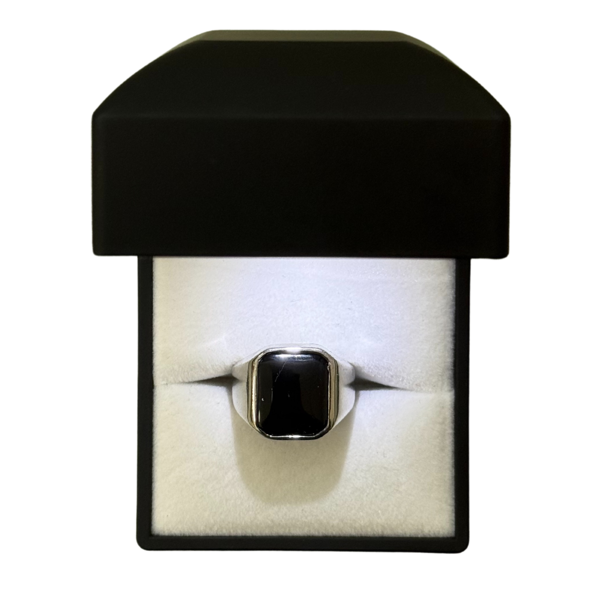 BLACK OPAL SILVER RING Oppulence