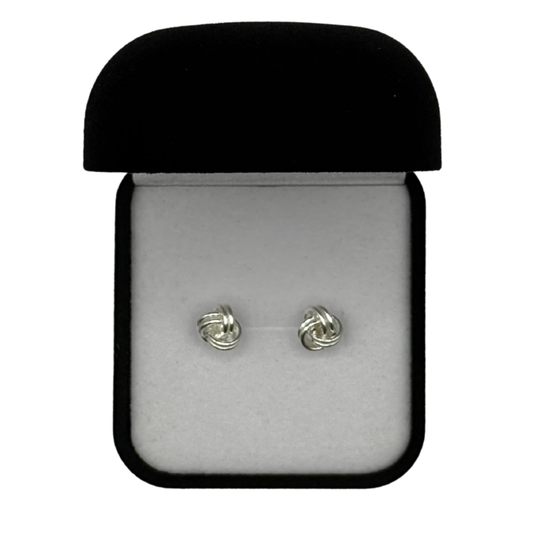 SILVER WOOLMARK STUD EARRINGS Oppulence