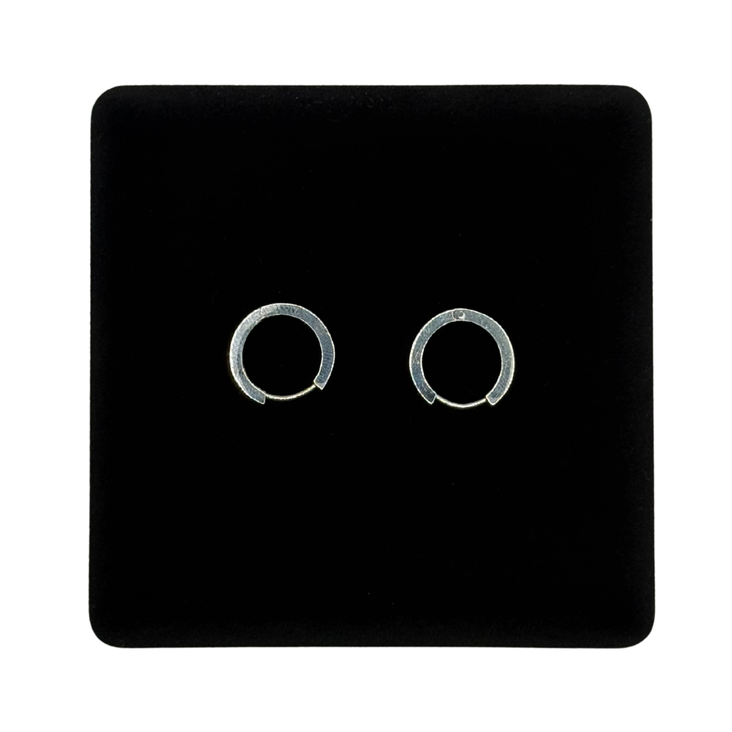 SILVER HINGED CHANNEL 20MM HOOP EARRING Oppulence