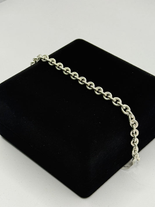 SILVER ROUND BELCHER 7.5" BRACELET Oppulence